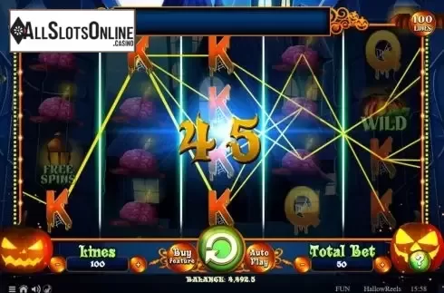 Win Screen 2. Hallow Reels from Spinomenal