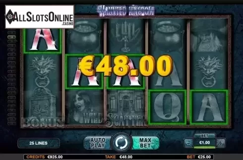 Win Screen. Haunted Kingdom from Nazionale Elettronica