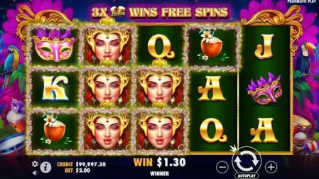Heart of Rio slot screenshot 2