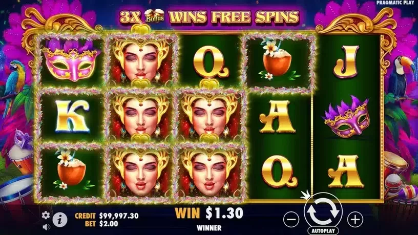 Heart of Rio slot screenshot 2
