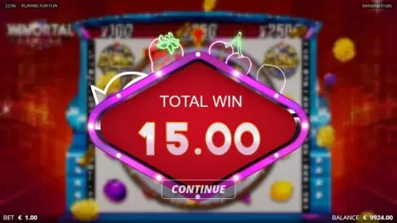Immortal Fruits slot screenshot 4