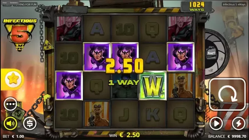 Infectious 5 slot screenshot 2
