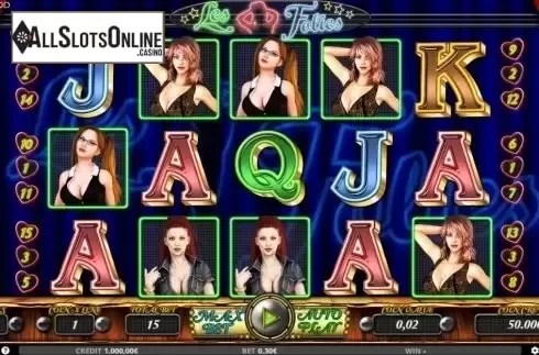 Reel Screen. Les Folies from Capecod Gaming