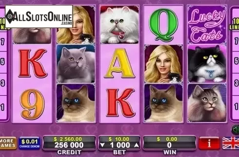 Reel Screen. Lucky Cats from EGT
