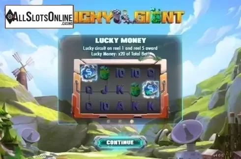 Start Screen. Lucky Giant from GamePlay