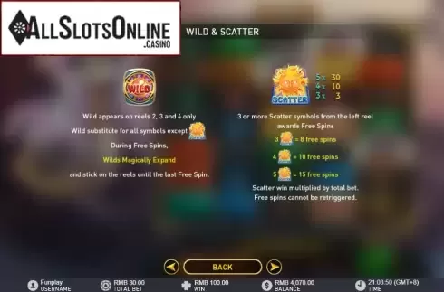 Features. Lucky Tarot from GamePlay