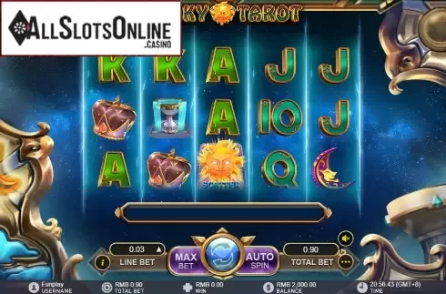 Reel Screen. Lucky Tarot from GamePlay