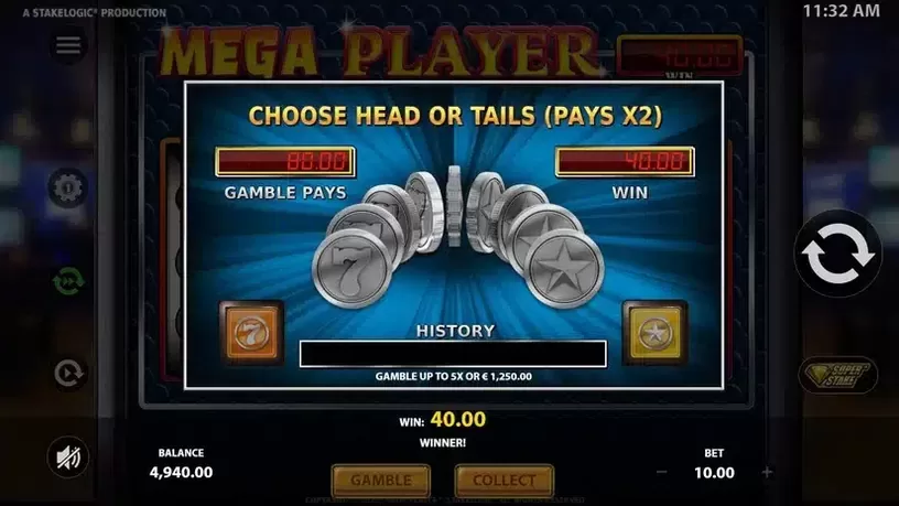 Mega Player slot screenshot 3