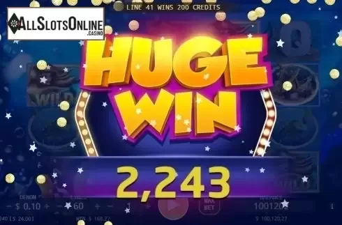 Big win screen. Mermaid Seas from KA Gaming
