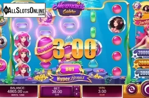 Win Screen. Mermaids Galore from Kalamba Games