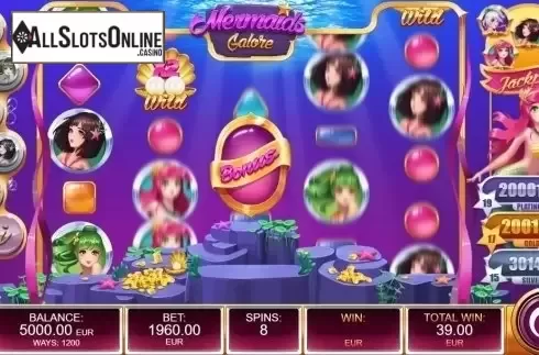 Free Spins Reels. Mermaids Galore from Kalamba Games