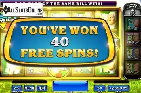 Win Screen. Money Rain Deluxe VIP from Incredible Technologies