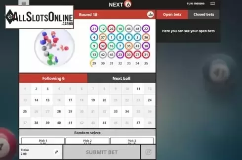 Reel Screen. Next 6 from Leap Gaming