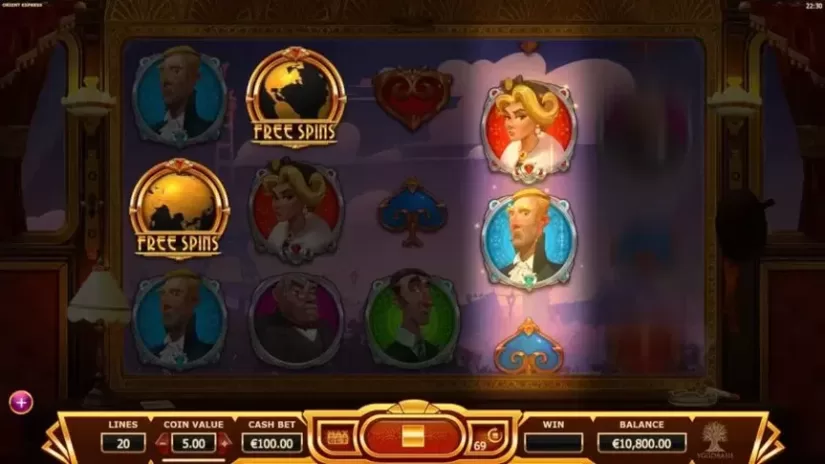 Orient Express slot screenshot 2