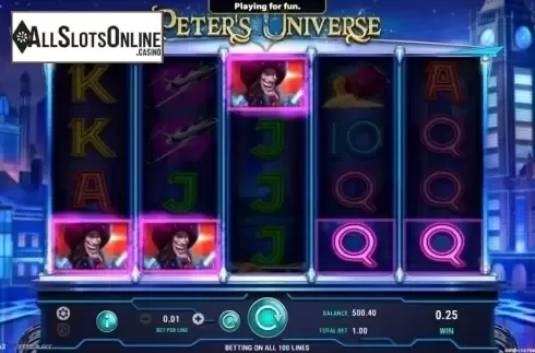 Win Screen. Peter's Universe from GameArt