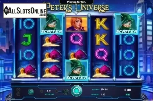 Free Spins. Peter's Universe from GameArt