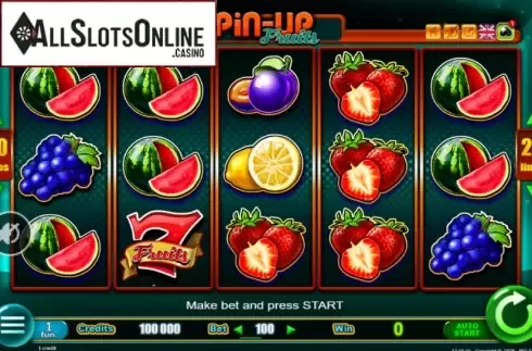 Reel Screen. PinUp Fruits from Belatra Games