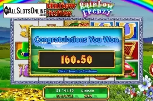 Total Win in Free Spins Screen