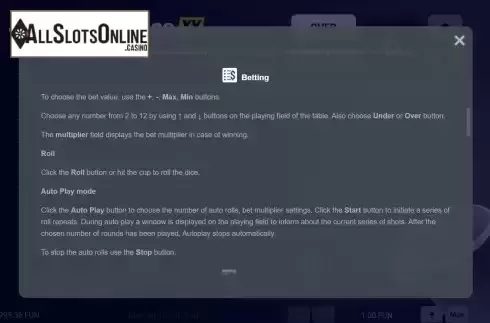Game Rules screen 2