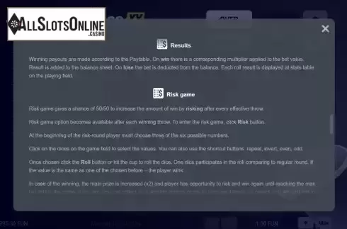 Game Rules screen 3