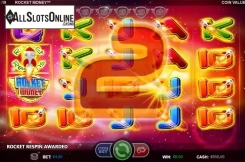Scatter win screen. Rocket Money from Betsson Group