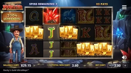 Rocky's Gold Ultraways slot screenshot 8