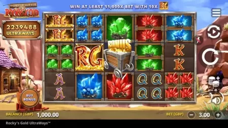 Rocky's Gold Ultraways slot screenshot 1