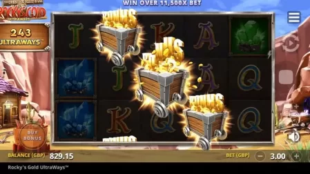 Rocky's Gold Ultraways slot screenshot 5