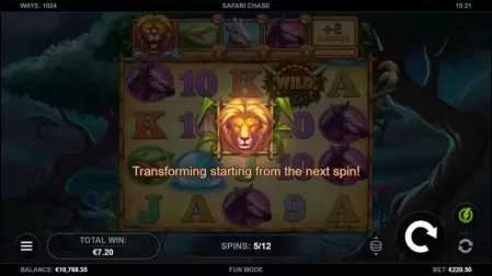 Safari Chase slot screenshot 6