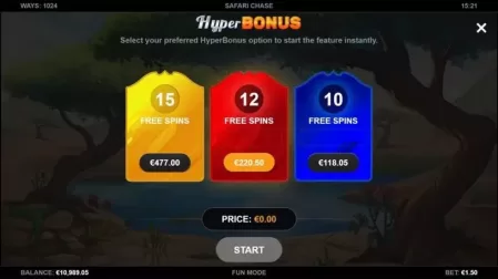 Safari Chase slot screenshot 3