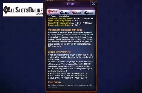 Basic Rules screen