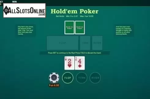 Reel screen. Satoshi Texas Hold'em Poker (OneTouch) from OneTouch