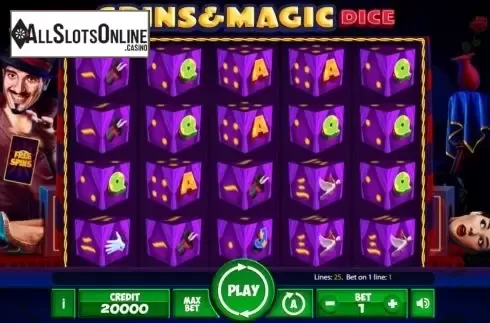 Reel Screen. Spins and Magic Dice from Mancala Gaming
