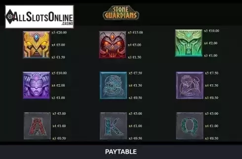 Paytable screen 2