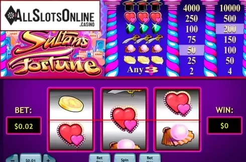 Reels. Sultan's Fortune from Playtech