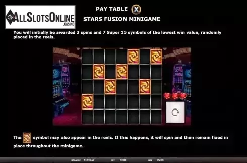 Mini-game screen