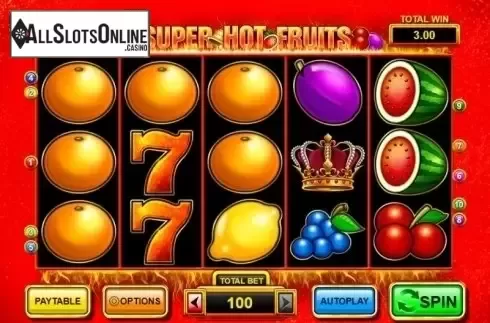 Screen6. Super Hot Fruits from Inspired Gaming