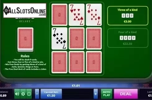 Win Screen . Super Lucky Cards Deluxe from Rakki