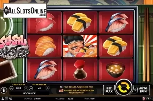 Reel Screen. Sushi Master from Swintt