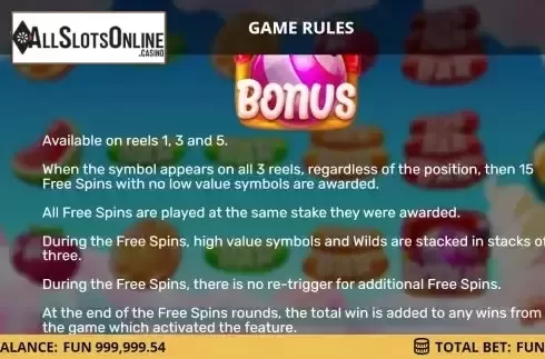 Free Spins screen 2