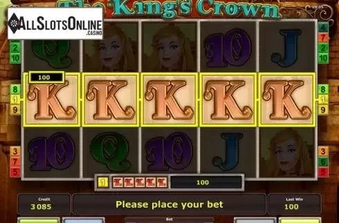 Screen 1. The King´s Crown from Greentube
