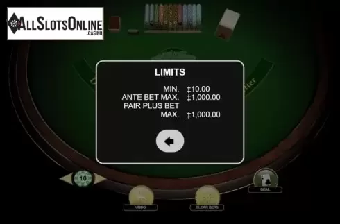 Info. Three Card Poker Deluxe (Habanero) from Habanero