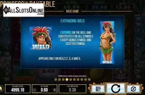Expanding wild feature screen