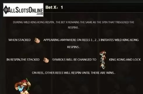 Paytable 2. Triple King Kong from JDB168