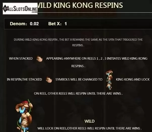 Paytable 2. Triple King Kong from JDB168