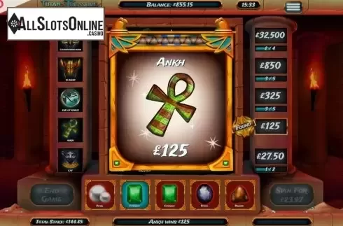 Game workflow 2. Tutan's Treasure from Slingo Originals