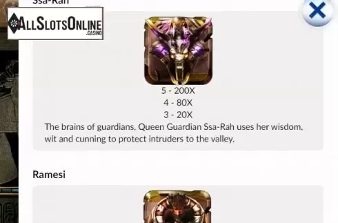 Game rules 3. Valley of Kings from Maverick