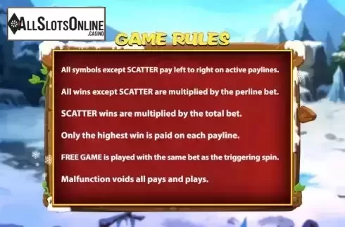 Game Rules screen