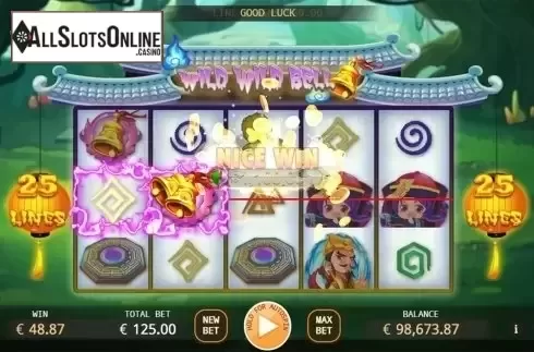 Win screen. Wild Wild Bell from KA Gaming