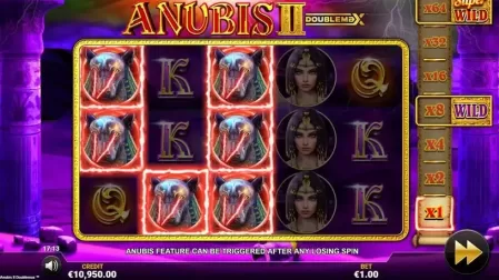 Anubis 2 DoubleMax slot screenshot 2
